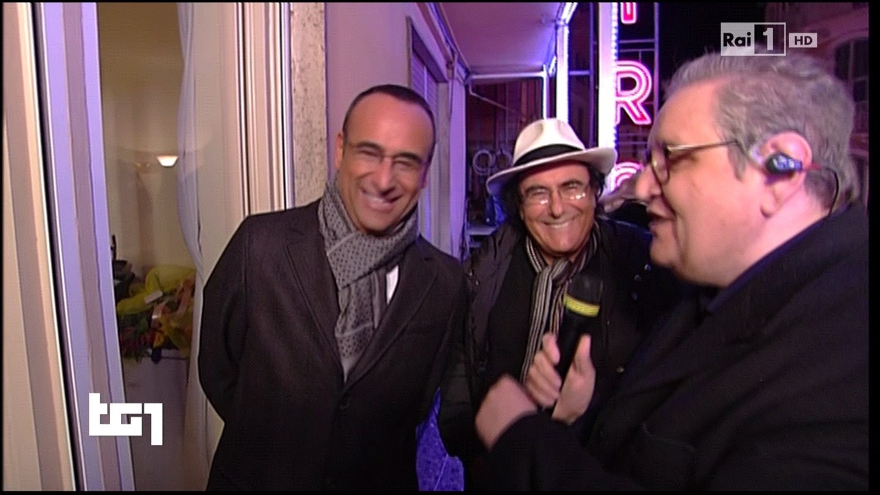 Sanremo 2015, Al Bano e Romina al Tg1