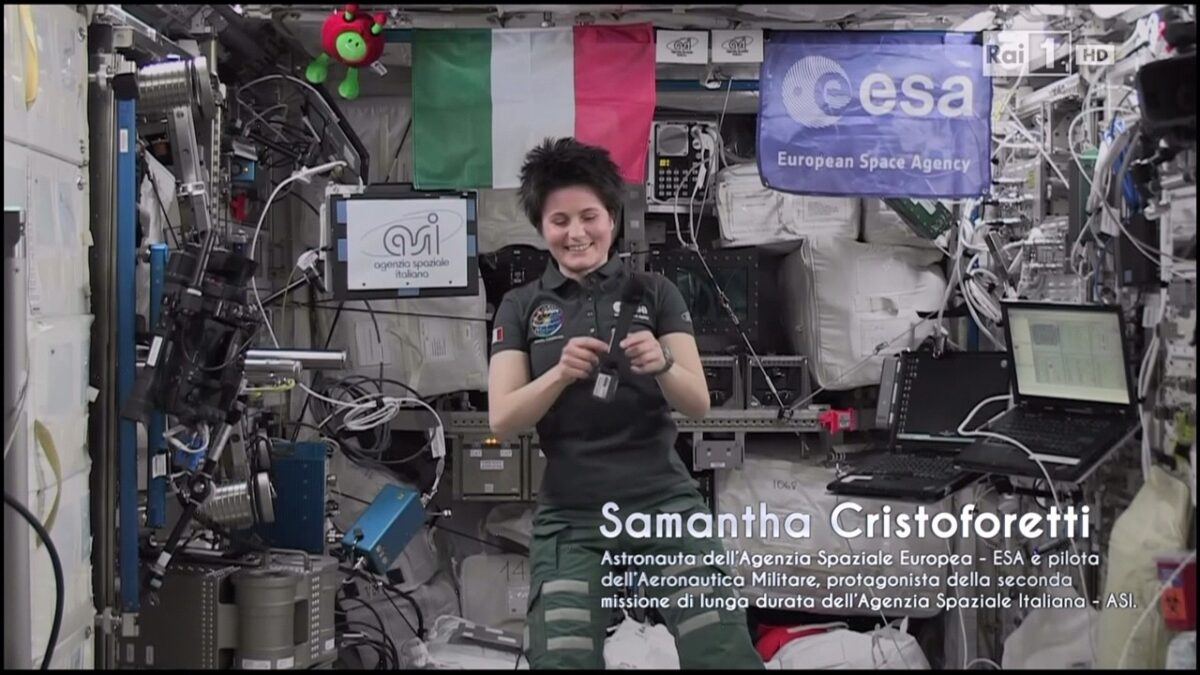 Sanremo 2015, Samantha Cristoforetti non era in diretta