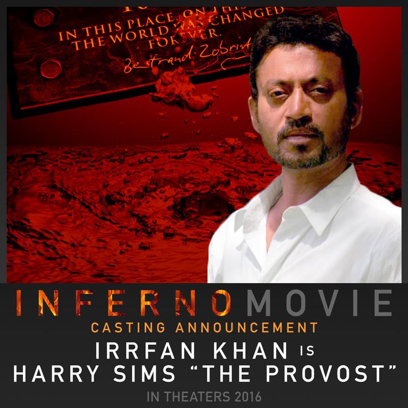 Inferno di Ron Howard: Felicity Jones,  Irrfan Khan e Omar Sy nel cast