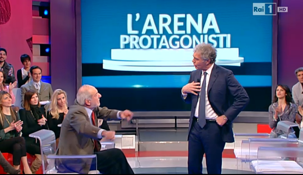 Lite Massimo Giletti – Mario Capanna all’Arena: da trash televisivo a caso politico