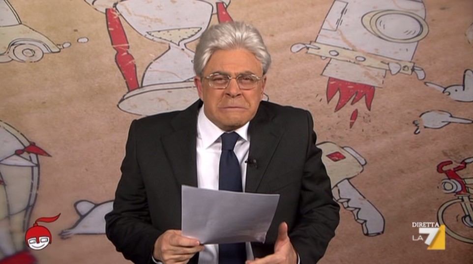 Maurizio Crozza a DiMartedì del 3 febbraio 2015 imita Mattarella (VIDEO)