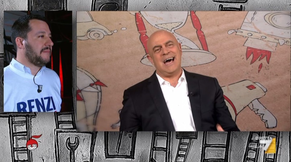 Maurizio Crozza a DiMartedì del 17 febbraio 2015 (VIDEO)