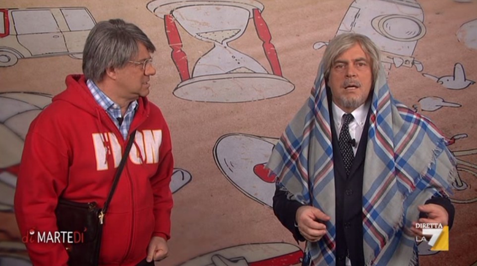 Maurizio Crozza a DiMartedì del 31 marzo 2015 (VIDEO)