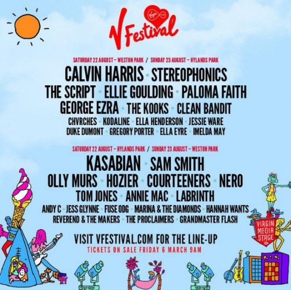 V Festival 2015, tutti i cantanti che si esibiranno: da Sam Smith a Calvin Harris