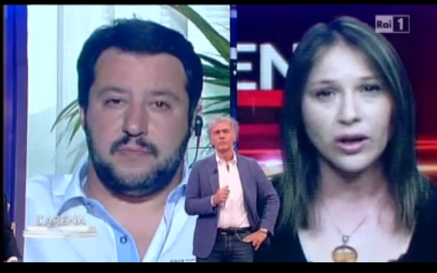 L’Arena, dove il populismo di Giletti incontra quello (estremo) di Matteo Salvini e la ruspa
