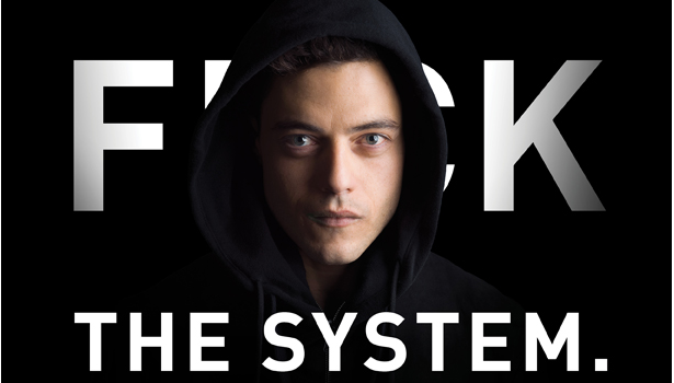 Mr. Robot, poster con parolaccia (autocensurata) per promuovere la serie tv