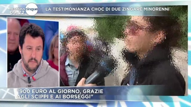 Servizio Pubblico, l’intervista alla ragazza rom e i 20 euro dati dalla giornalista di Mattino 5
