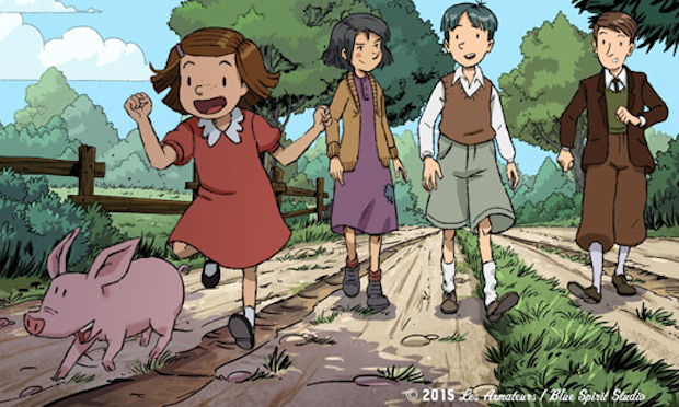 La serie animata Les Grandes Grandes Vacances: la guerra vissuta dai bambini