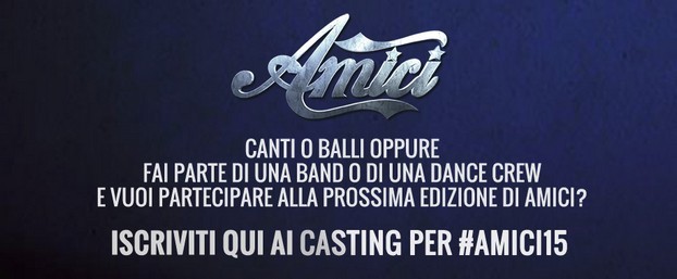 Amici 15: i casting on line