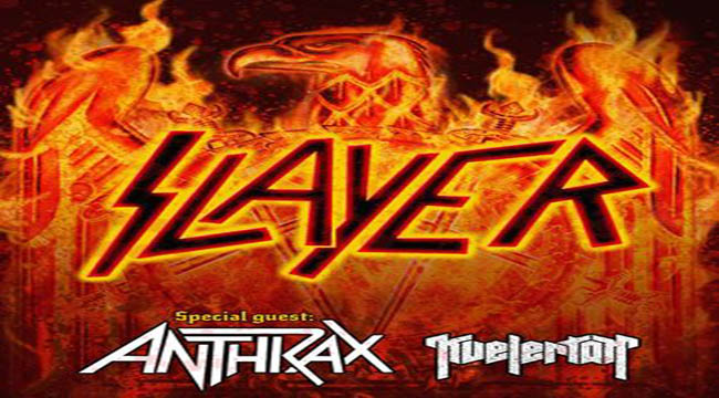Slayer, Anthrax, Kvelertak: un concerto in Italia a Novembre