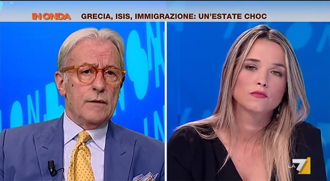 Feltri sbotta a In Onda: “Vengo gratis, mi rompo anche le balle e non mi fate parlare!”