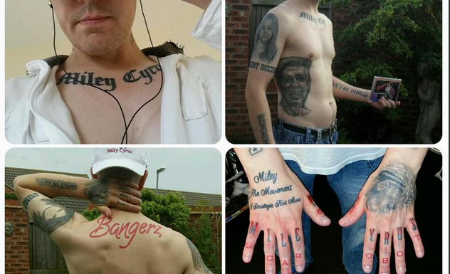 Miley Cyrus, fan con 29 tatuaggi sulla cantante decide di toglierli con il laser. Lei li definì “brutti”