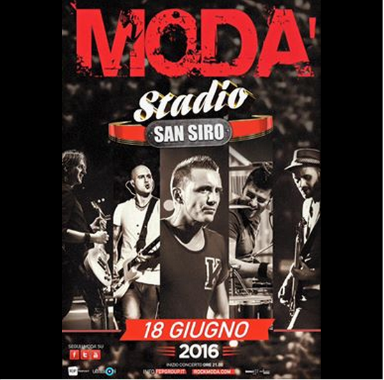 Modà a San Siro in concerto il 18 giugno 2016: informazioni e biglietti