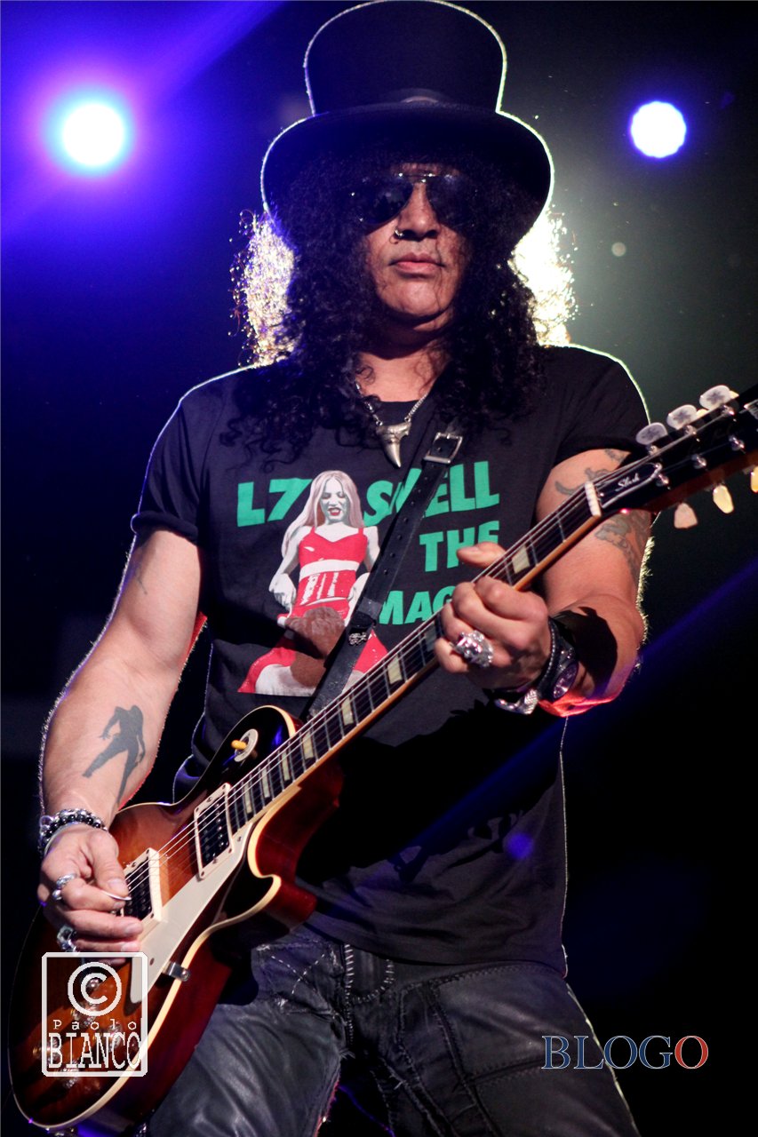 Slash foto concerto Assago Summer Arena Milano 24 Giugno 2015 – by Paolo Bianco