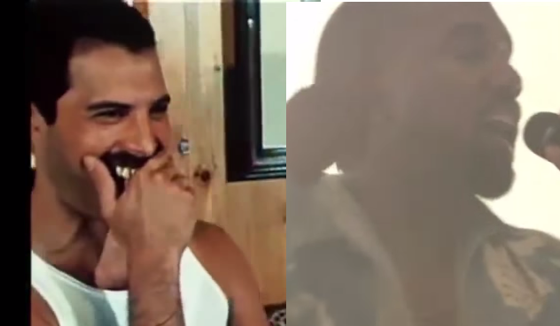 Glastonbury 2015, Kanye West canta Bohemian Rhapsody e Freddie Mercury se la ride [video]