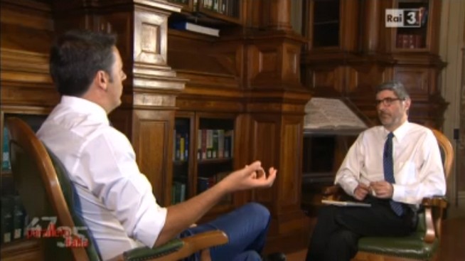 47 35 Parallelo Italia: Riotta senza giacca, ritmo, inchieste e domande regala lo spottone a Renzi