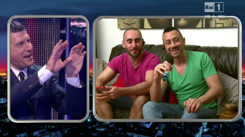 Gli italiani hanno sempre ragione, la coppia gay Daniele e Cristian (con qualche filtro) su Rai1