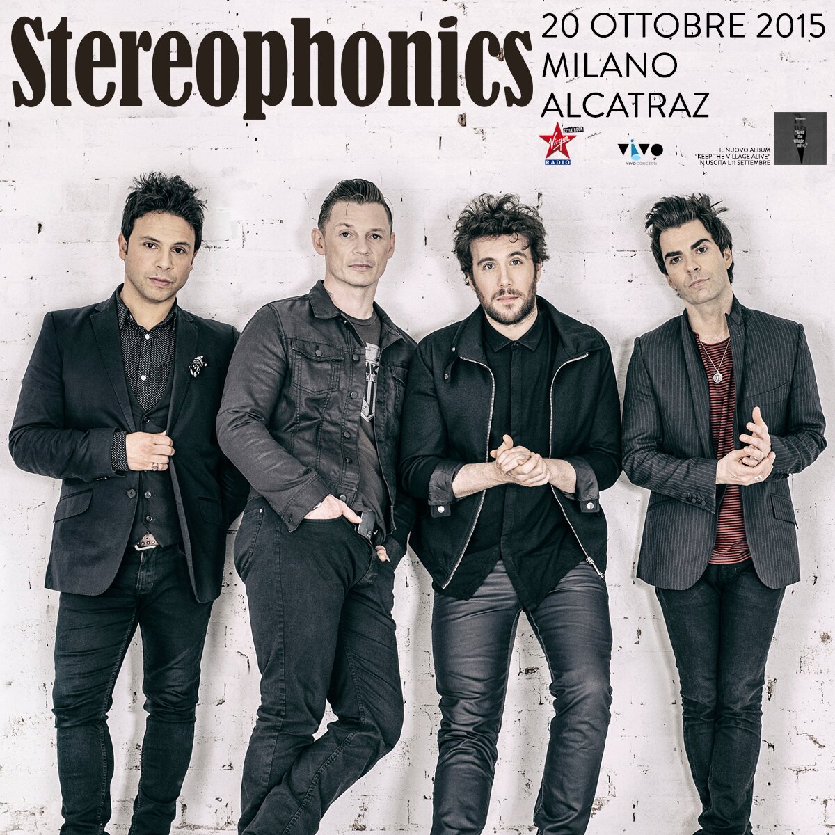 Stereophonics in concerto a Milano ad Ottobre 2015: info biglietti