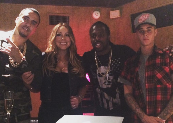 Justin Bieber, Mariah Carey e French Montana insieme in uno studio di registrazione