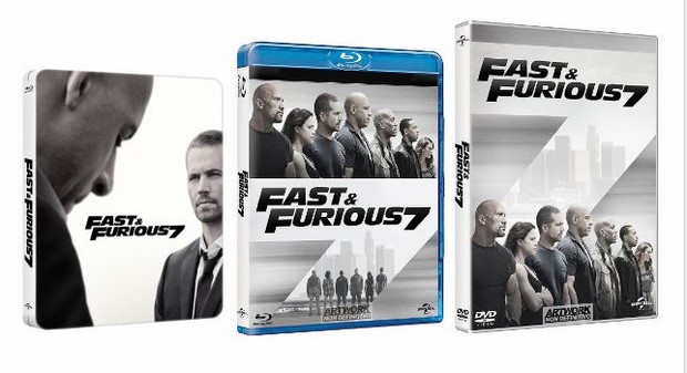 Fast and Furious 7: le cover delle edizioni DVD e Blu-Ray