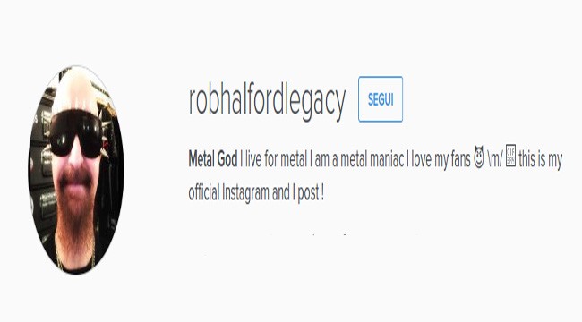 Rob Halford su Instagram: un profilo da seguire…