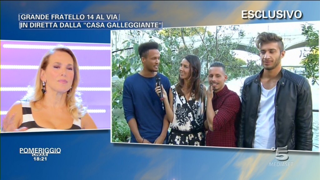 Grande Fratello 14: Roberto, Salvatore, Mary e Kevin entrano nella casa galleggiante (foto)