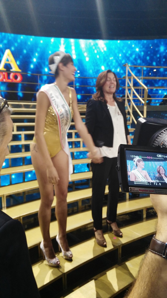 Miss Italia 2015 Alice Sabatini dopo l’incoronazione