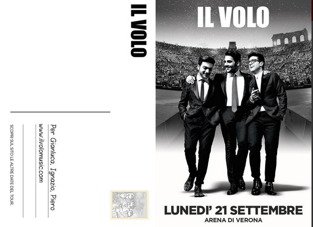 Il Volo all’Arena di Verona, concerto 21 settembre 2015 dalle 21.00: tutte le info