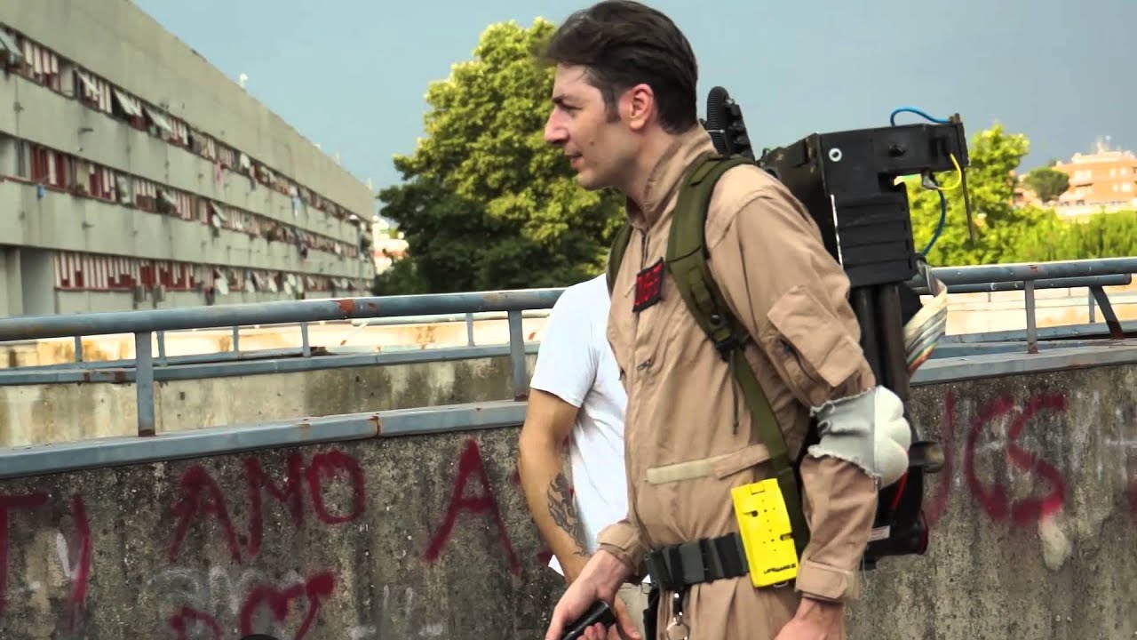 Ghostbusters Fan Film backstage in Rome. ASPETTANDO UN LAVORETTO FACILE