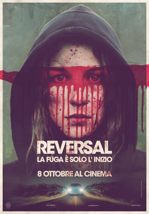 Reversal:  foto e locandina italiana del thriller con Tina Ivlev