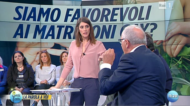 A conti fatti, rissa tra Luxuria e Marziale (foto)
