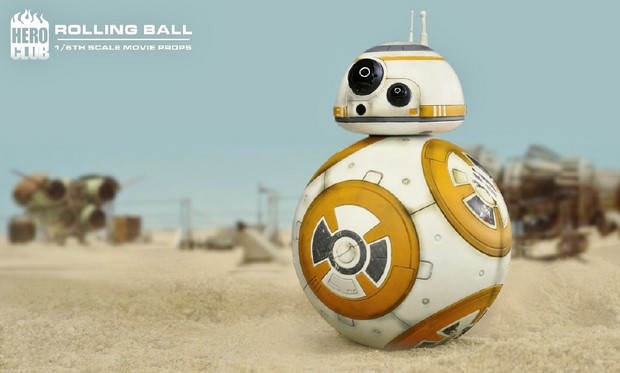Star Wars 7: le repliche in scala del nuovo droide BB-8