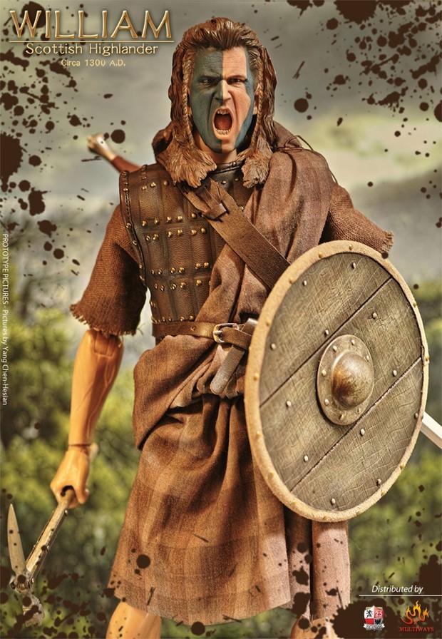 Braveheart: foto dell’action figure del William Wallace di Mel Gibson