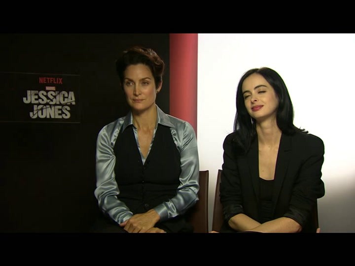 Jessica Jones, Carrie-Anne Moss e Kristen Ritter a Blogo