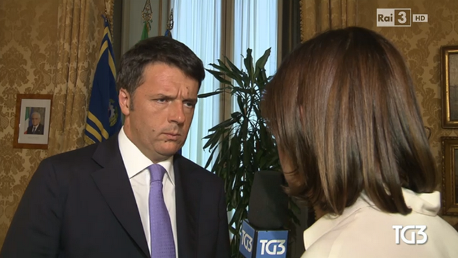 Renzi al Tg3: “Non c’è alcun editto bulgaro, non faccio liste di proscrizioni”