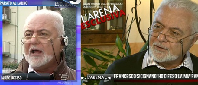 Francesco Sicignano ‘in esclusiva’ contemporanea a L’Arena e Domenica Live