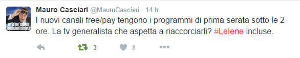 Mauro Casciari: “Prime serate più corte (Le iene incluse)”. Perché non torna la seconda serata?
