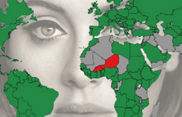 Adele, 25: album record di vendite. Ecco i Paesi in cui ha raggiunto la numero 1 su iTunes [mappa]