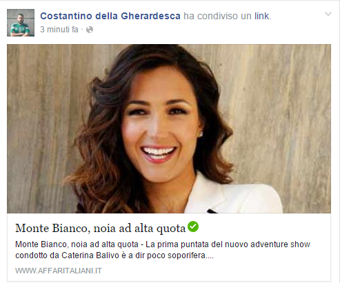 Costantino della Gherardesca contro Monte Bianco
