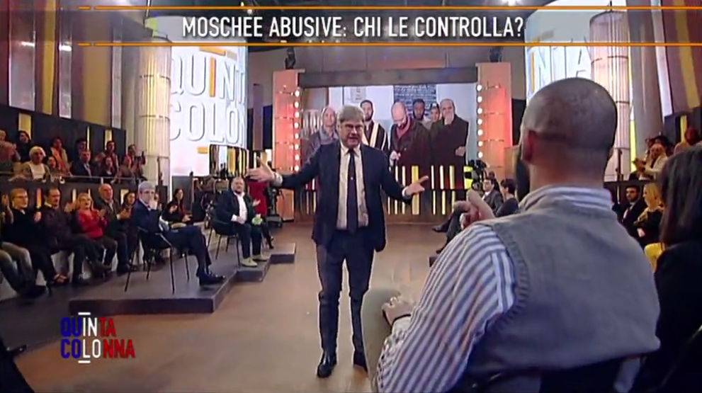 Quinta Colonna, Del Debbio caccia Saif Abouabid (VIDEO), l’inviata minacciata dai centri sociali