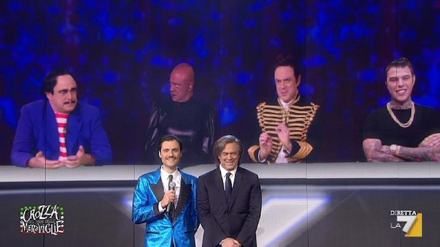 X Factor, Maurizio Crozza imita i giudici Elio, Mika e Skin (ma non Fedez) – Video