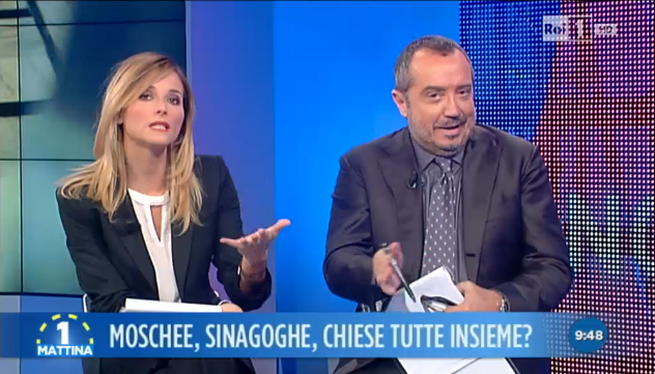Unomattina, lite Franco Di Mare-Filippo Facci