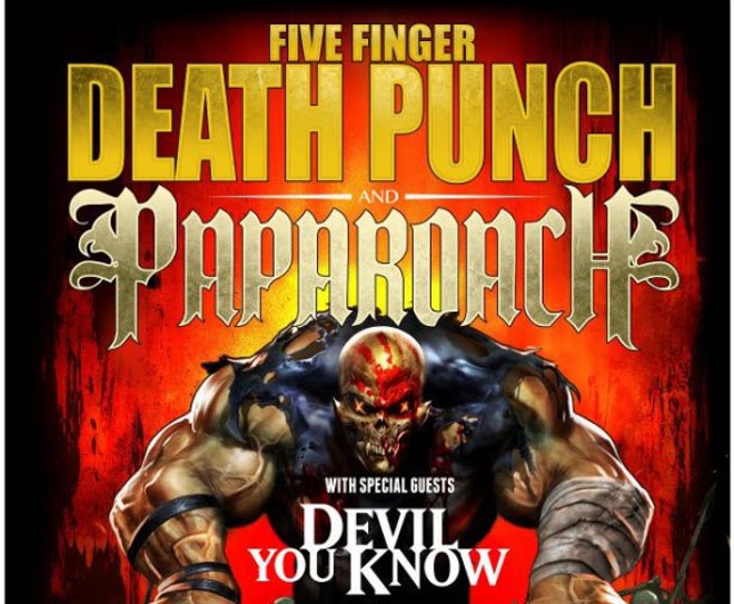 Five Finger Death Punch e Papa Roach a Milano: tutte le informazioni