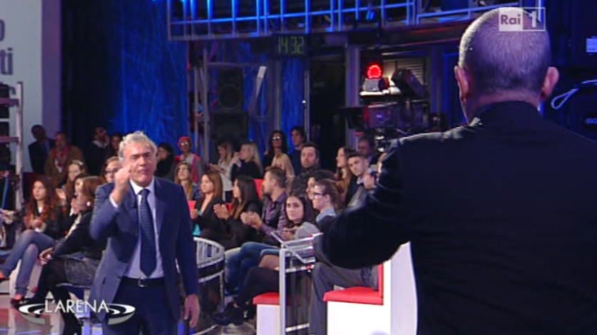 L’Arena, Massimo Giletti furioso con l’avvocato Crocetta: “Non le permetto di offendere la Rai!”