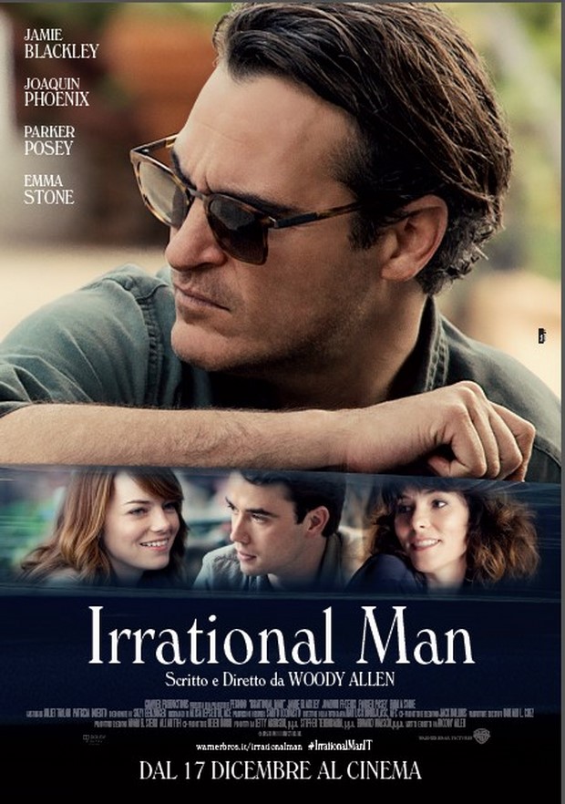 Irrational Man: locandina italiana e foto della commedia di Woody Allen