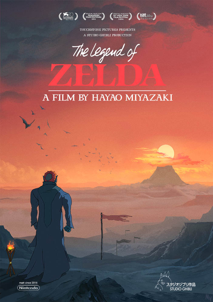 Zelda, i poster Ghibli