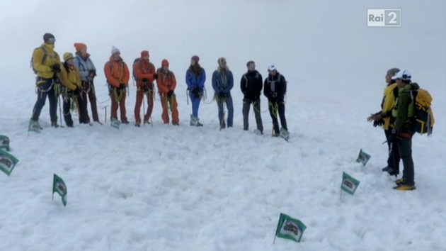 Monte Bianco puntata 23 novembre 2015: eliminata Cordata Gialla (Stefano Maniscalco – Anna Torretta)