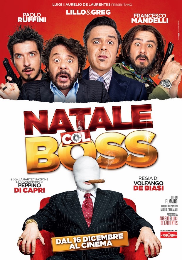 Natale col Boss: locandina e foto della commedia natalizia con Lillo & Greg