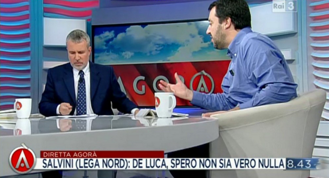 Severgnini: “Ad Agorà comizio di Salvini”. Greco replica: “Era un’intervista”
