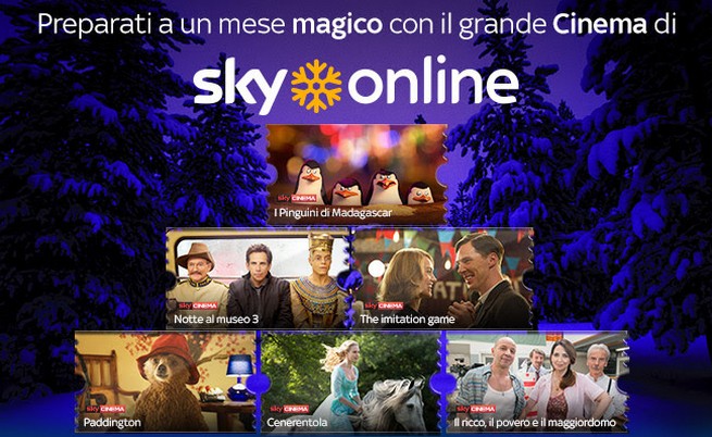 Sky Online: programmazione film dicembre 2015